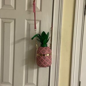 DesignerPink Pineapple Crossbody Bag